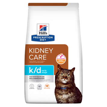 Сухий дієтичний корм для котів Hill&rsquo;s Prescription Diet k/d Early Stage з ActivBiome+ Kidney Defense для підтримання функції нирок на ранній стадії захворювання, з куркою, 3 кг 605993 фото