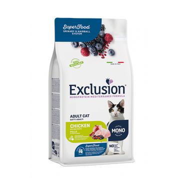 Exclusion Adult Chicken корм для взрослых кошек с курицей, 12 кг 8011259003690 фото