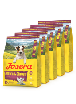 Сухой корм для взрослых привередливых собак малых пород JOSERA Mini Salmon & Chicken 900 г*5 шт 50014716р фото