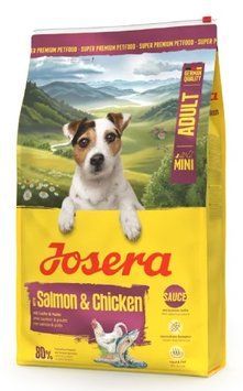 Сухой корм для взрослых привередливых собак малых пород JOSERA Mini Salmon & Chicken 10 кг 50014718 фото