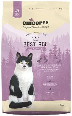 Сухой корм Chicopee CNL SENIOR BEST AGE для пожилых кошек 1,5 кг 018067 фото