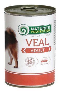 Вологий корм для дорослих собак всіх порід з телятиною Nature's Protection Adult Veal 800г KIK24633 фото
