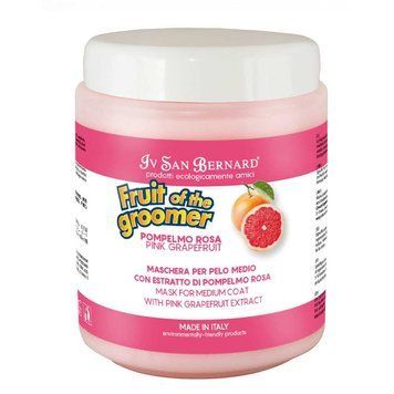 Маска для средней шерсти для котов и собак Pink Grapefruit Iv San Bernard, с Грейпфрутом и Витамином В6, 1 л 1326 фото