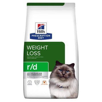 Сухий дієтичний корм для котів Hill&rsquo;s Prescription Diet r/d для зниження ваги, з куркою, 3 кг 606524 фото