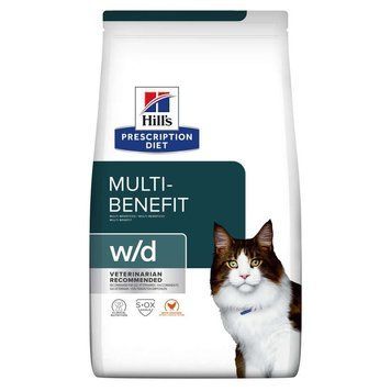 Сухий дієтичний корм для котів Hill&rsquo;s Prescription Diet w/d при цукровому діабеті та для контролю ваги, з куркою, 3 кг 605849 фото