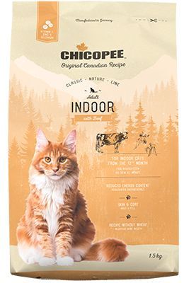 Сухой корм для взрослых кошек Chicopee CNL INDOOR с говядиной 1,5 кг 017978 фото