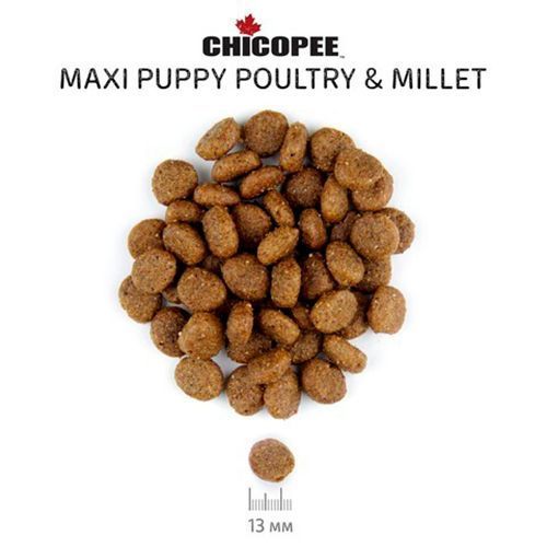Сухий корм для цуценят великих порід птиця просо Chicopee CNL Maxi Puppy Poultry & Millet 15 кг 015172 фото