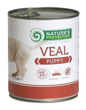 Вологий корм для цуценят всіх порід з телятиною Nature's Protection Puppy Veal 400г KIK45087 фото
