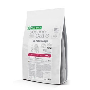Nature's Protection Superior Care White Dogs White Fish Junior All Sizes Сухий корм для юніорів усіх розмірів з білою рибою, 10 кг NPSC47595 фото