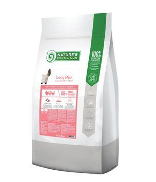 Сухой корм для взрослых кошек с длинной шерстью Nature's Protection Long hair 18кг NPB46031 фото