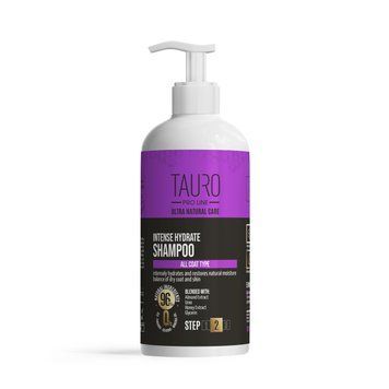 Інтенсивно зволожуючий шампунь для шерсті та шкіри собак та котів TAURO PRO LINE Ultra Natural Care Intense Hydrate Shampoo, 1000 мл TPL63593 фото