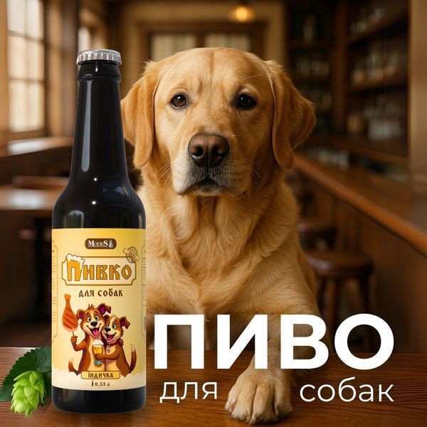 Пиво для собак зі смаком телятини, 0.33 л, MODES ЗС000382 фото