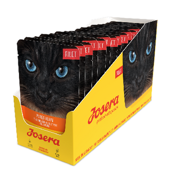 Вологий корм для дорослих котів Філе курки Josera Filet Pures Huhn 70 г * 16 шт 30001658_box фото