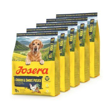 Сухой беззерновой корм для взрослых собак JOSERA Chicken & Sweet Potato Adult All Sizes (Nature Energetic) 900 г*5 шт 50014819р фото