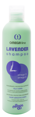 Високоживильний шампунь з маслом лаванди для гладкошерстних і голих порід. Omega Lavender shampoo 250мл 041052 фото