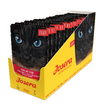 Вологий корм для дорослих котів Філе Курка з яловичиною Josera Filet Huhn mit Rind 70 г * 16 шт 30001660_box фото