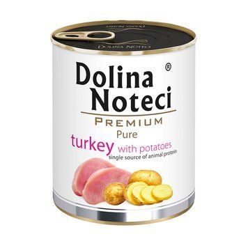 Вологий корм для собак, схильних до алергії Dolina Noteci Premium Pure з індичкою та картоплею, 800 г DN 800 (623) фото