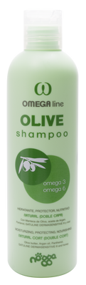 Використовується переважно у порід з підшерстям. Надає шерсті природний обсяг. Omega Olive shampoo 250мл 041051 фото