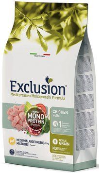 Exclusion Mature Chicken Medium&Large Breed корм для собак середніх та великих порід похилого віку з куркою 3 кг 5900 фото