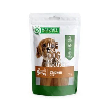 Лакомство для собак, стики из курицы, Nature's Protection snack for dogs chicken sticks, 75г SNK46108 фото