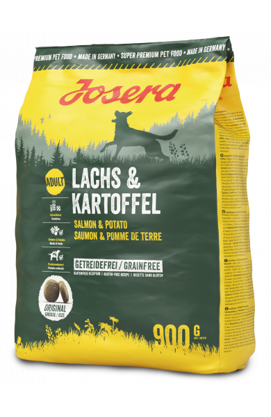 Сухой беззерновой корм для взрослых и собак в пожилом возрасте JOSERA Lachs & Kartoffel 5*900 г. 50006127р фото