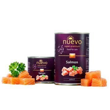 Консерва для котів NUEVO ADULT Salmon з лососем, 400 г 95102 фото