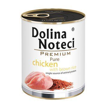 Вологий корм для собак, схильних до алергії Dolina Noteci Premium Pure з куркою та коричневим рисом, 800 г DN 800 (609) фото