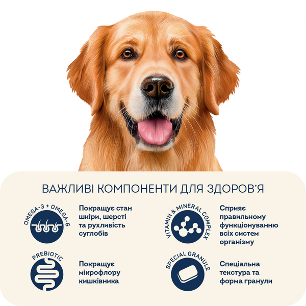 Сухой корм HOME FOOD здоровая кожа и блеск шерсти для взрослых собак крупных пород "Индейка и лосось" Healthy Skin And Shiny Coat 10 кг 1019100 фото