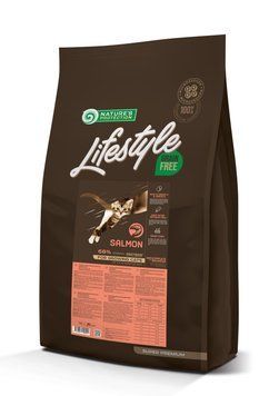 Сухой беззерновой корм для котят с лососем Lifestyle Grain Free Salmon Kitten 7кг NPLS45954 фото