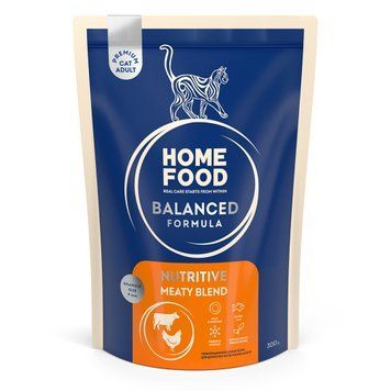 Сухий корм HOME FOOD для дорослих котів "М&rsquo;ясне асорті" Nutritive Balanced Formula, 300 г 1357111 фото