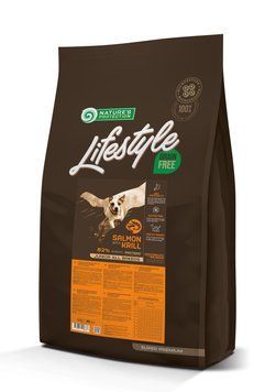 Сухой беззерновой корм с лососем и крилем для юниоров всех пород Lifestyle Grain Free Salmon with Krill Junior All Breeds 10кг NPLS45687 фото