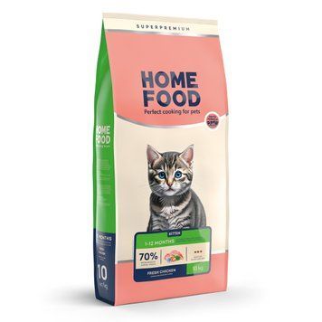 Cухий корм для кошенят HOME FOOD Fresh Chicken For kittens 1-12 months 10 кг 3117000 фото