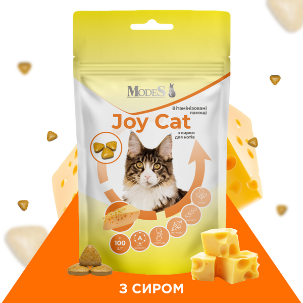 Набір вітамінізованих ласощів для дорослих котів Joy Cat MIX &laquo;6 смаків&raquo;, 6 &times; 100 шт., MODES SET-JOYCAT-MIX-6 фото