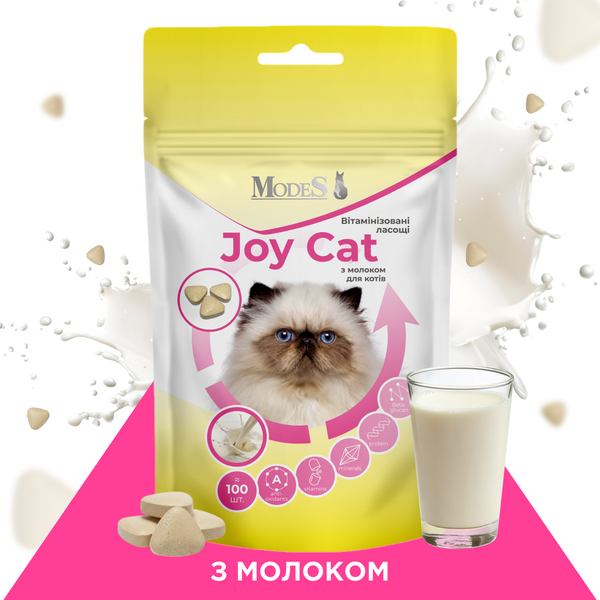 Набір вітамінізованих ласощів для дорослих котів Joy Cat MIX &laquo;6 смаків&raquo;, 6 &times; 100 шт., MODES SET-JOYCAT-MIX-6 фото