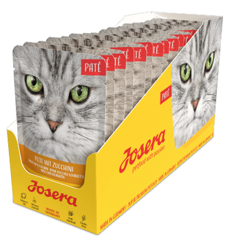 Вологий корм для дорослих котів Паштет Індичка з цукіні Josera Pat&eacute; Pute mit Zucchini 85г * 16 шт 30001653_box фото