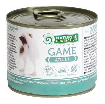 Вологий корм для собак з дичиною, 200 г Nature's Protection Adult Game KIK45092 фото