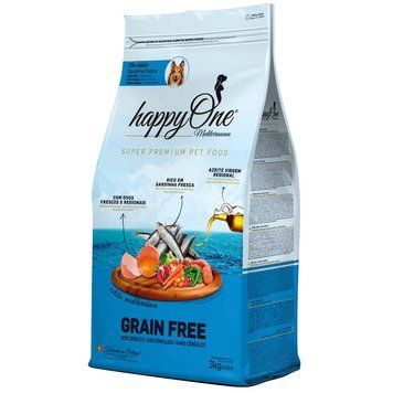 Беззерновий сухий корм happyOne для дорослих собак зі свіжою сардиною Mediterraneum Adult Dog Fresh Sardine 3кг 4775 фото