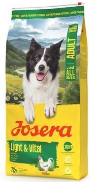 Сухий корм для дорослих собак для зниження та утримання ваги JOSERA Light & Vital Adult All Sizes 12,5 кг 50014799 фото