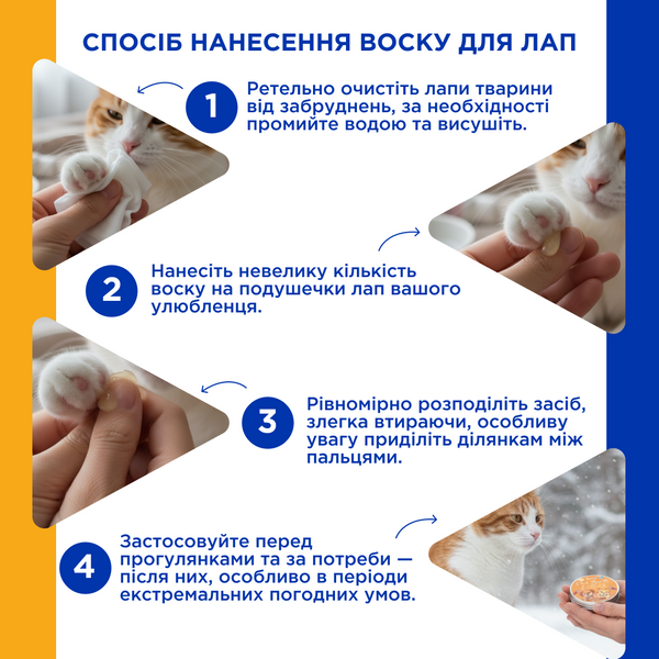ПетСаніт PetSanit Віск для лап та носиків бджолиний 50 мл, MODES ЗС000414 фото