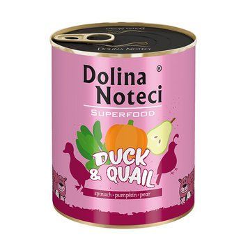 Вологий корм для собак Dolina Noteci Superfood з качкою та перепілкою, 800 г DN 800 (596) фото