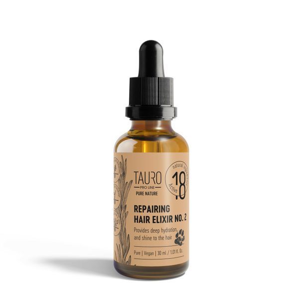 Восстанавливающий эликсир для кожи и шерсти домашних животных TAURO PRO LINE Pure Nature Repairing Elixir No. 2, 30ml TPL47409 фото