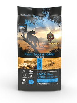 Беззерновой корм Ambrosia Grain free со свежей форелью и кроликом для пожилых и стерилизованных кошек 1,5кг 5682 фото
