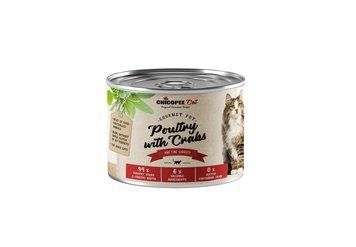 Консерва для дорослих котів з Птицею та Крабом Chicopee Cat Adult Gourmet pot Poultry & Crabs 195 г 019200 фото