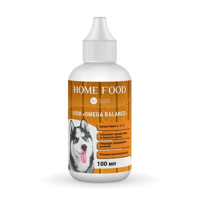 Фітомін для собак HOME FOOD олія "Omega Balance" Баланс Омега-3, -6, -9 100 мл 1006010 фото