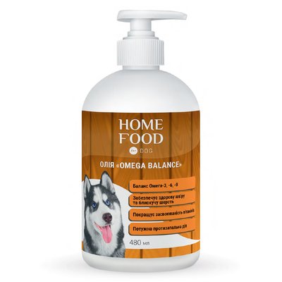 Фітомін для собак HOME FOOD олія "Omega Balance" Баланс Омега-3, -6, -9 480 мл 1006480 фото
