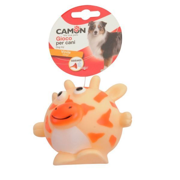 Игрушка для собак виниловые Животные (единорог, кабанчик, коровка) с пищалкой 10 см, CAMON AH313 фото