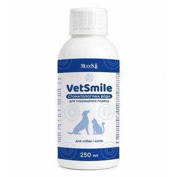 Стоматологічна вода Ветсмайл (VetSmile) для котів і собак, 250 мл, MODES ЗС000490 фото