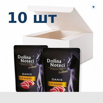 Влажный корм для стерилизованных кошек Dolina Noteci Premium Danie с уткой, 85 г * 10 шт DN 85 (213)_box фото