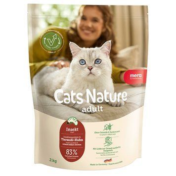Сухий корм MERA Cats Nature Adult Insekt (Insekt) для дорослих котів всіх порід з комахами, 2 кг 25342 фото