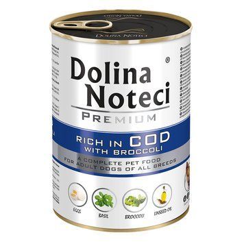 Влажный корм для собак Dolina Noteci Premium с треской и брокколи, 400 г DN 400 (670) фото